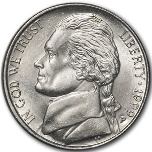 1999-P Jefferson Nickel BU 1999-P Jefferson Nickel BU